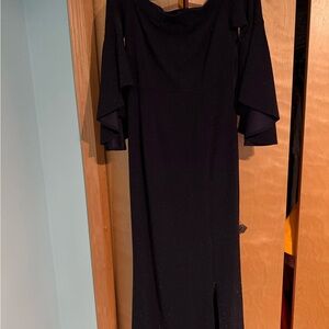 Chic Off-Shoulder Black Dress